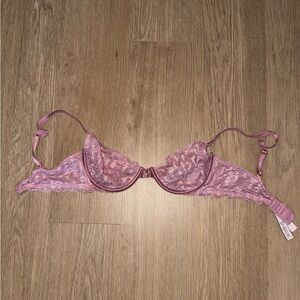 Victoria Secret Lace Underwire Bralette in Pink